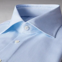 Slimline Pinstriped Lyseblå
