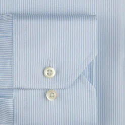 Slimline Pinstriped Lyseblå