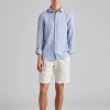 Slimline Striped Linen Dark Blue
