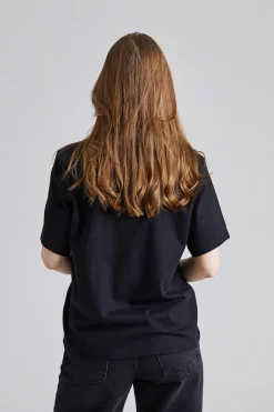 Slogan Tee Black Fashion Stole My Smile