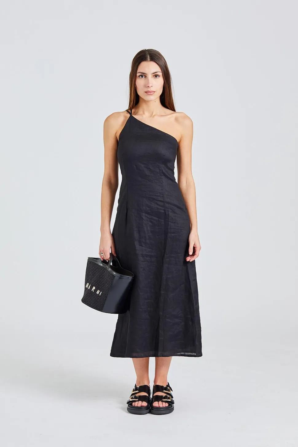 Soko Midi Dress Black
