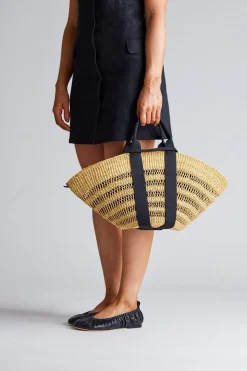 Sophie Lace Black Handle Black Pouch