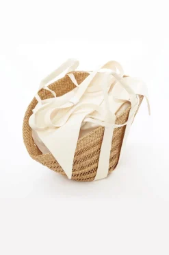Sophie Lace Ecru Handle Ecru Pouch