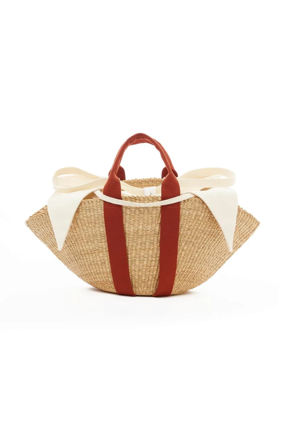 Sophie Rust Handle Ecru Pouch
