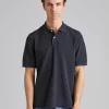 SS Washed Pique Polo Faded Black