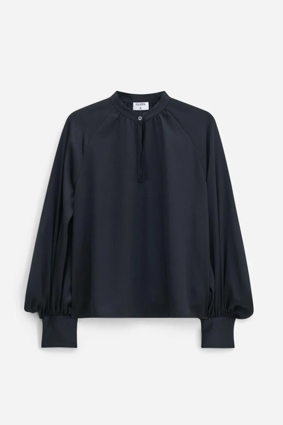 Stand Collar Blouse Black