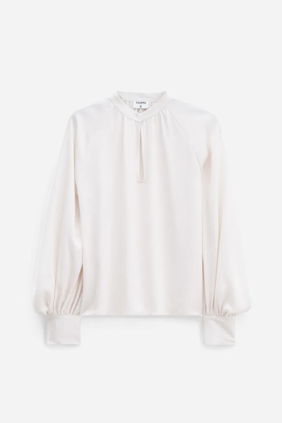 Stand Collar Blouse Cream