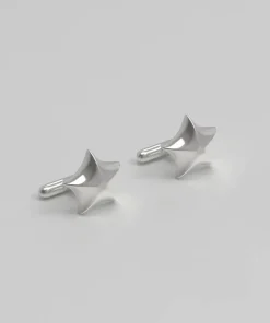 Star Cufflinks Silver