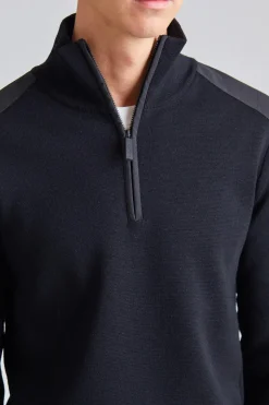 Stormont 1/4 Zip Sweater Black
