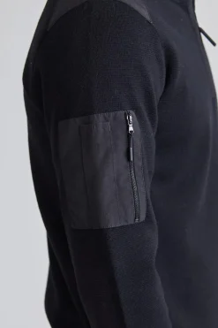 Stormont 1/4 Zip Sweater Black