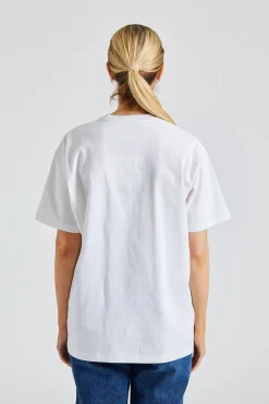 Straight Cotton Tee Off -White