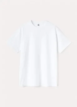 Straight Cotton Tee Off -White