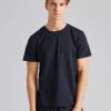 Stretch Cotton Tee Black