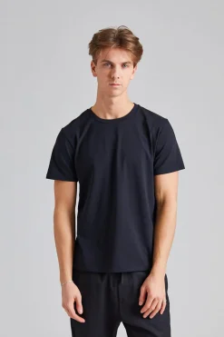 Stretch Cotton Tee Black