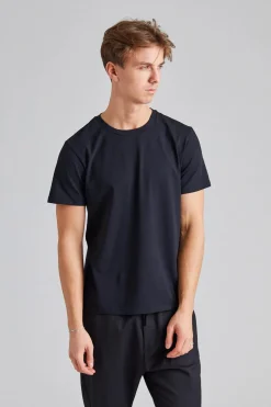 Stretch Cotton Tee Black