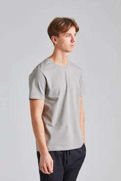 Stretch Cotton Tee Dove Grey