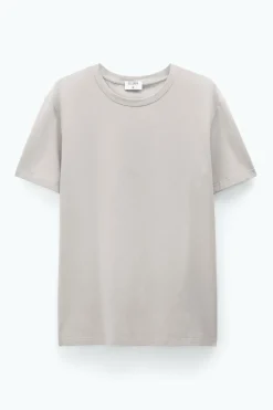 Stretch Cotton Tee Dove Grey