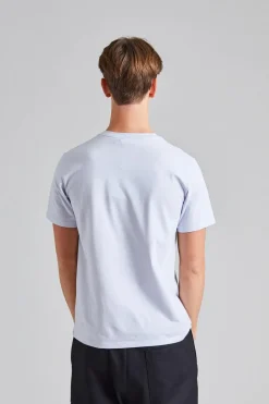 Stretch Cotton Tee Ice Blue