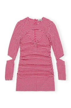 Stretch Seersucker Cutout Mini Dress Love Potion