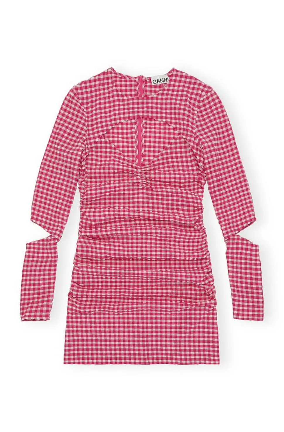 Stretch Seersucker Cutout Mini Dress Love Potion