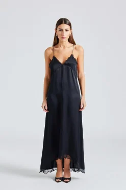 Structure Frill Dress Black