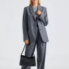 Tailored Double Pleated Suit Grey Melange
