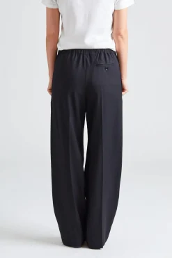 Tailored Herringbone Trousers Black FN-WN-TROU001049
