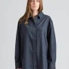 Tailored Oversized Shirt Charcoal