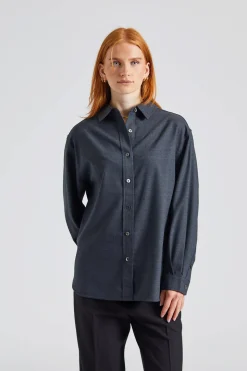 Tailored Oversized Shirt Charcoal
