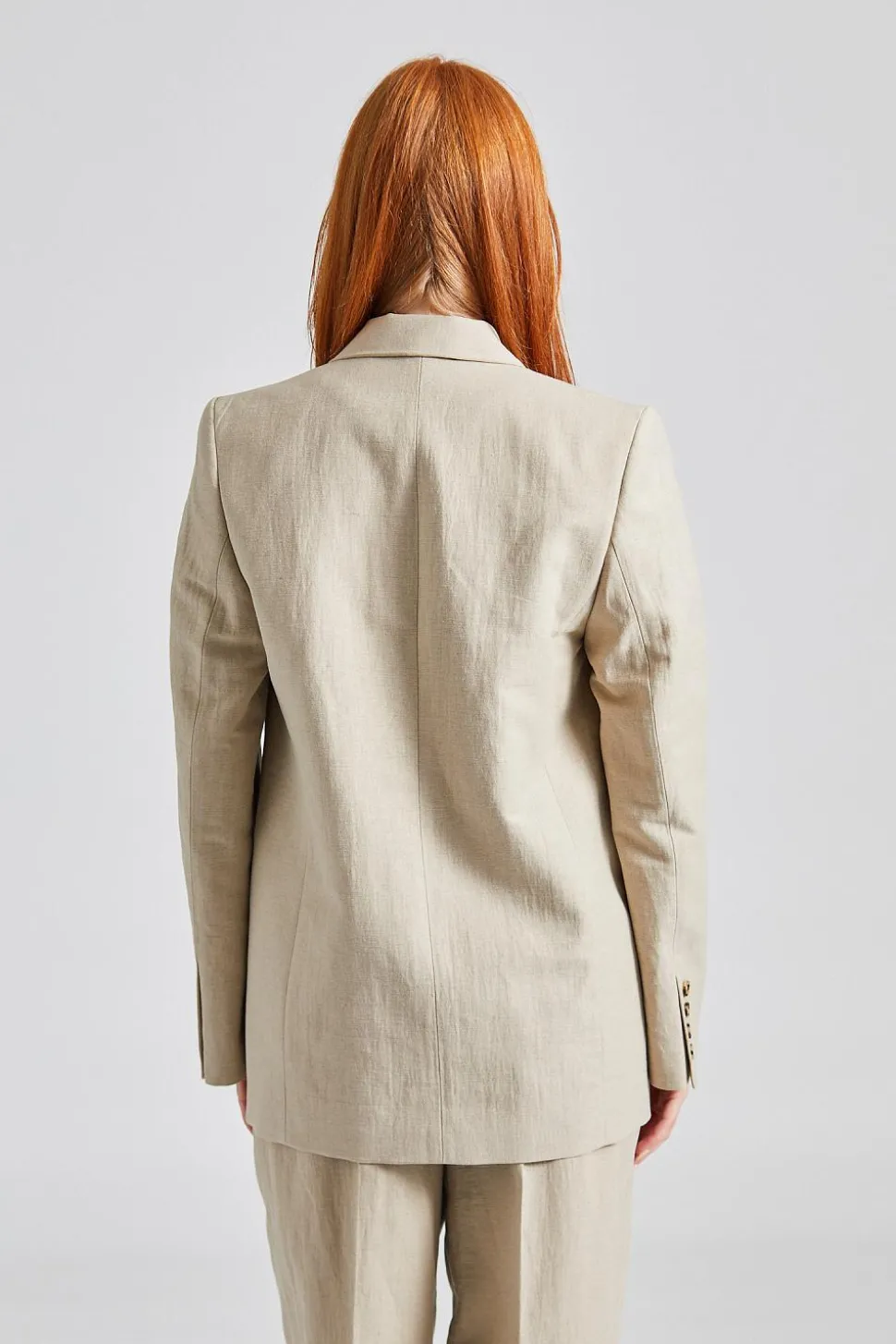 Tailored Suit Jacket Sand