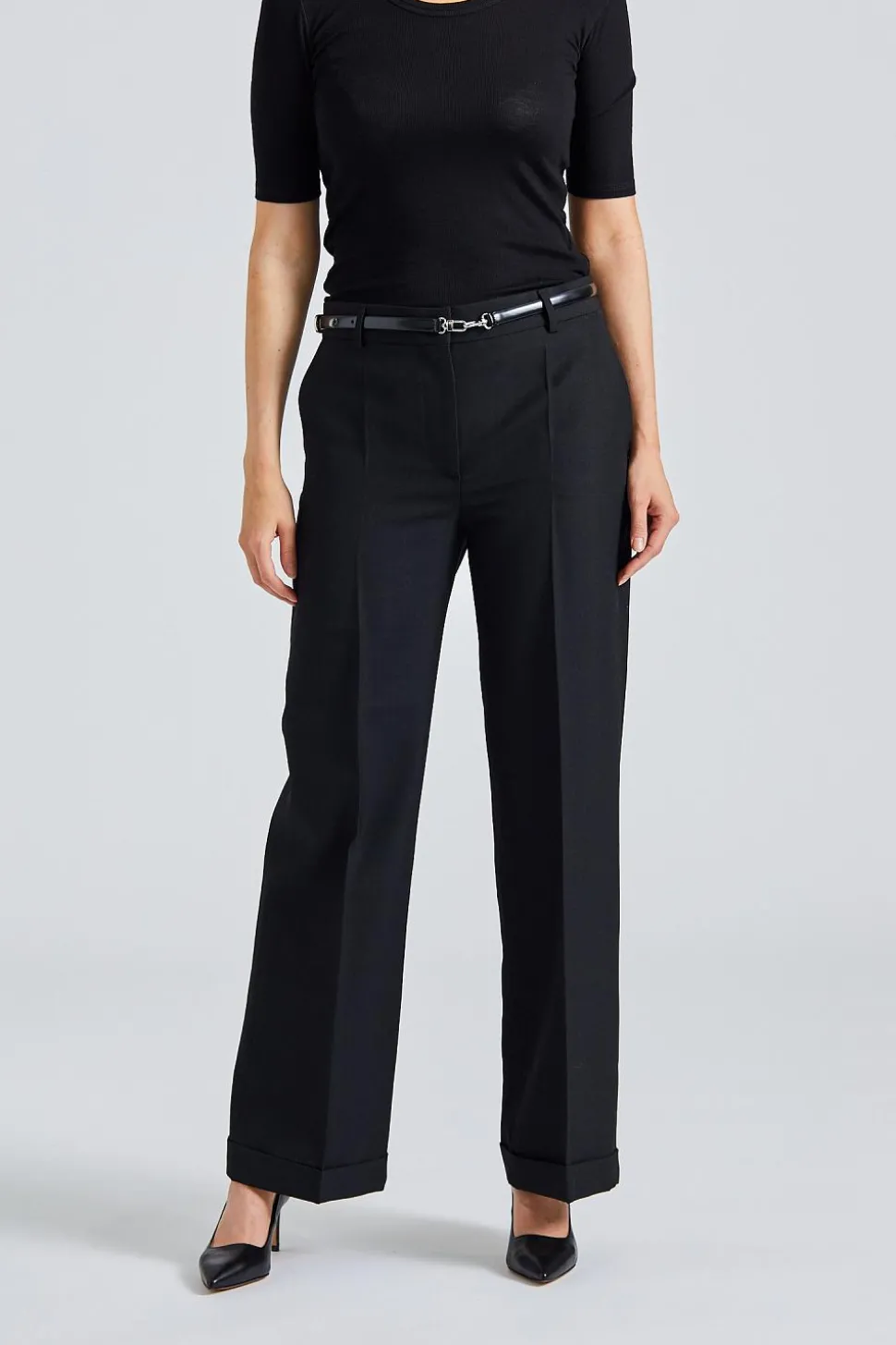 Tailored Suit Trousers Black