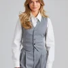 Tailored Vest Grey Melange
