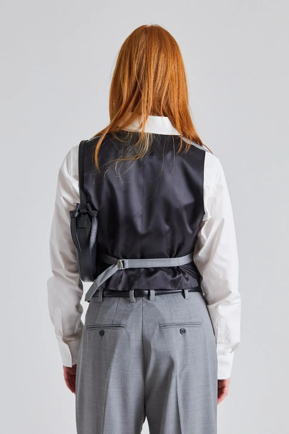 Tailored Vest Grey Melange