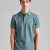 Tartan Pique Polo Shirt Vintage Teal