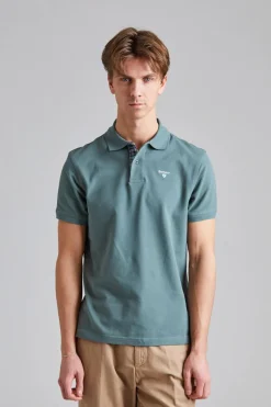 Tartan Pique Polo Shirt Vintage Teal