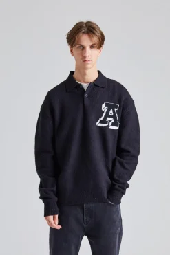Team Polo Sweater Black