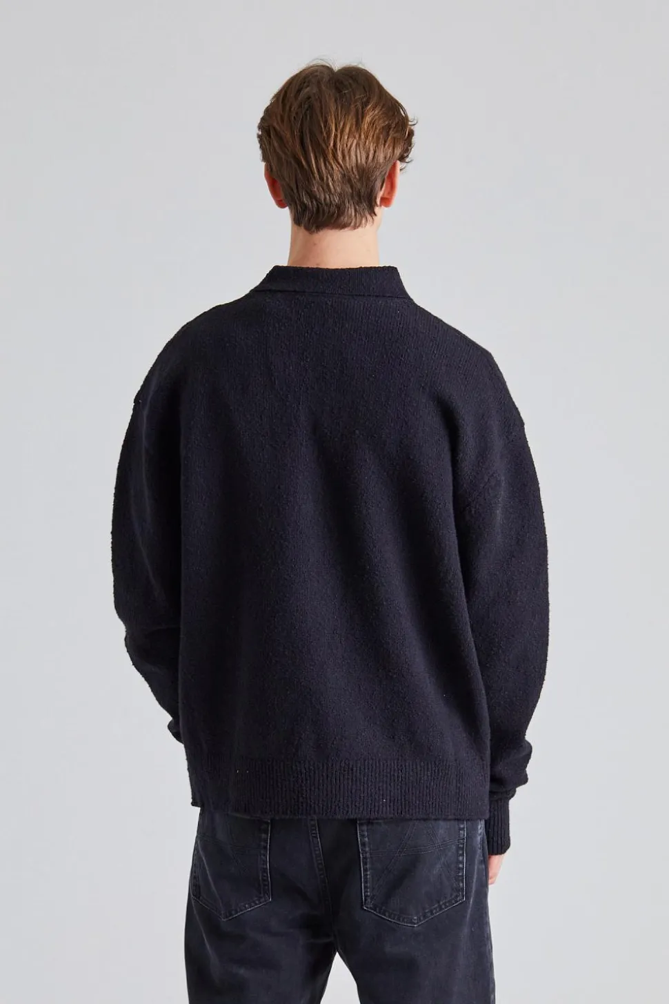 Team Polo Sweater Black
