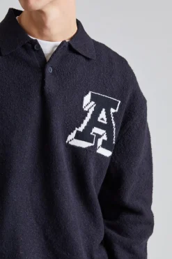 Team Polo Sweater Black