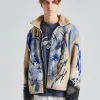 Teddy Jacquard Jacket Beige FN-MN-OUTW001150