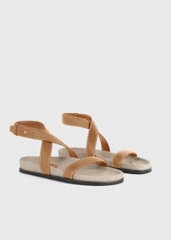 The Leather Chunky Sandal Tan
