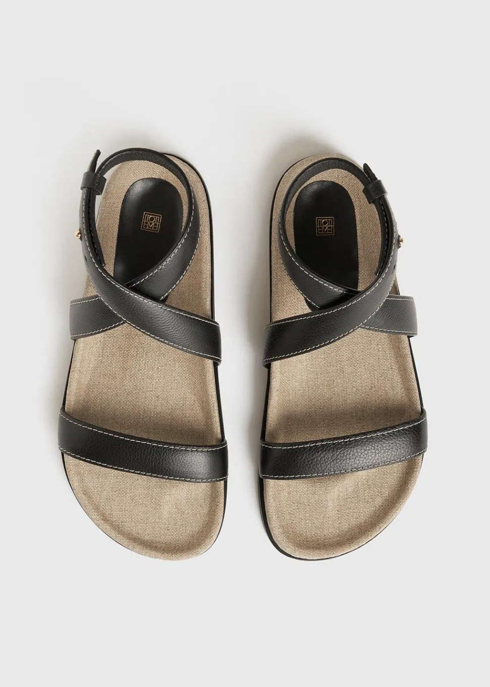 The Leather Chunky Sandal Black