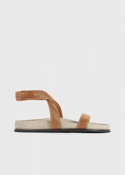 The Leather Chunky Sandal Tan