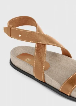 The Leather Chunky Sandal Tan
