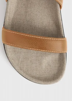 The Leather Chunky Sandal Tan