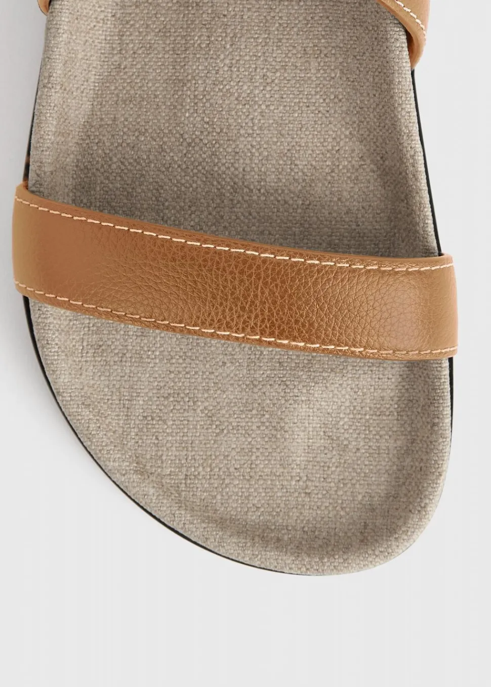 The Leather Chunky Sandal Tan