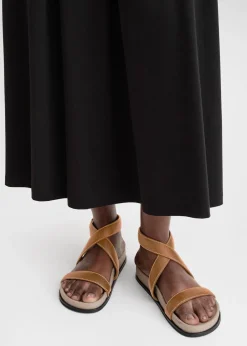 The Leather Chunky Sandal Tan