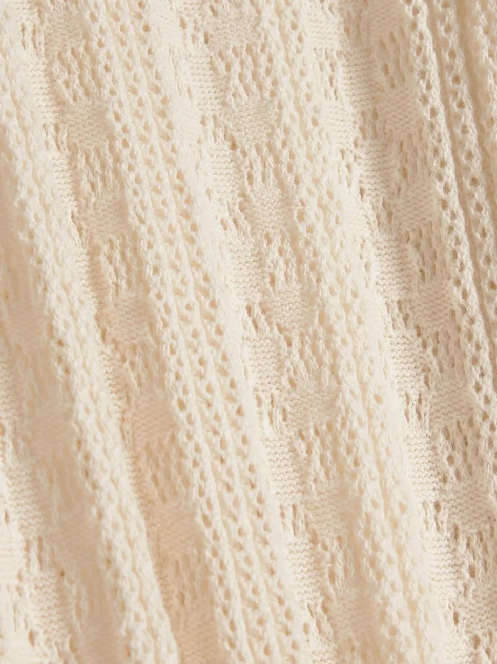 Thiril Crochet Knit Trousers White