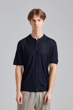 Thor SS Cardigan Deep Navy