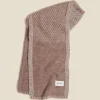 Tine Faded Knit Scarf Burgundy