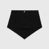 Triangle Wool Cashmere Scarf Black